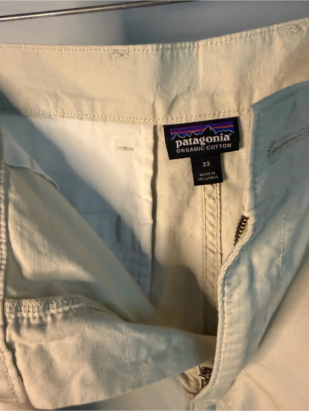 Patagonia Men’s Organic Cotton Chinos in Off-White/Cream